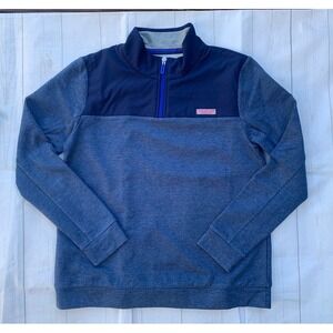 Vineyard Vines Performance Men's Sz Small Pullover Blue Quarter Zip Sweater
